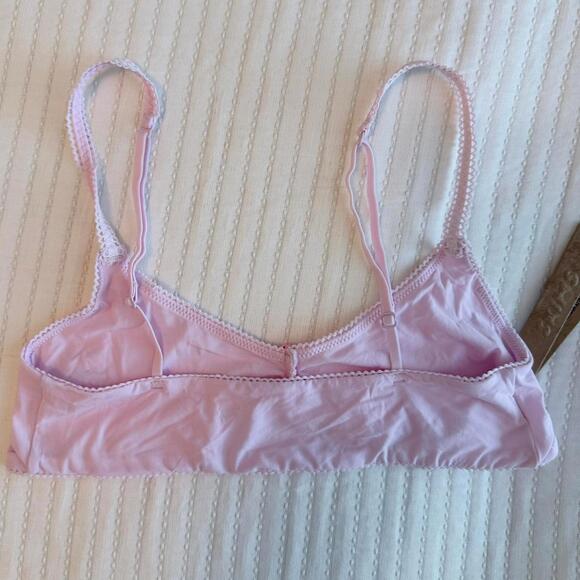 NWT Skims Fits Everybody Picot Skimpy Scoop Bralette Cherry Blossom Tonal Sz M - Picture 3 of 7